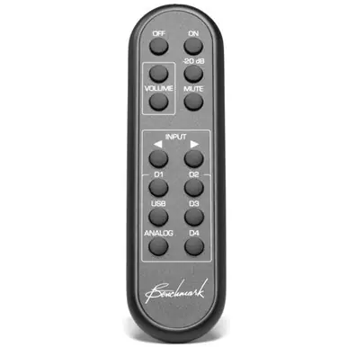 Fast Shipping Benchmark Remote Control (Aluminum w/batteries for DAC2/3series/DAC1HDR)
