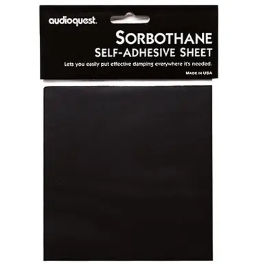 Certified AudioQuest Sorbothane 6" x 6" Self Stick Sheet (ea)