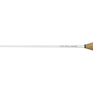 King David Batons16 Inch White Baton with Pear Shaped Cork New Release