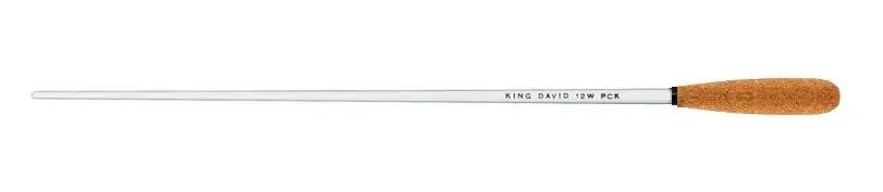 Handmade King David Batons12 Inch White Baton with Tapered Cork