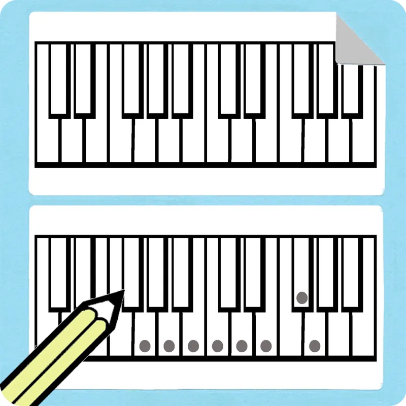 Special Offer Whirlwind PressTwo Octave Piano Stickers (75/pack)