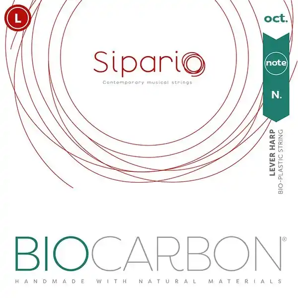 SiparioBiocarbon Harp Strings - 2nd Octave, D String Next Day Delivery