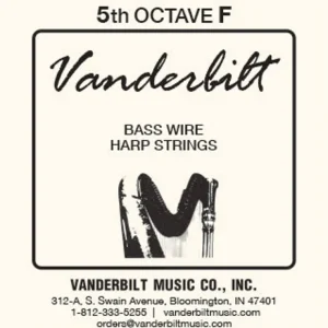 Vanderbilt MusicStandard Bass Wire - 5th Octave, F Instant Buy