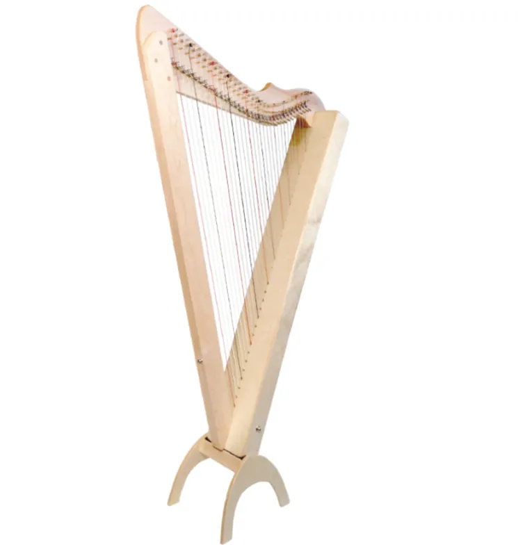 HarpsicleGrand 33-string Harp w/ Pickup - Natural Maple Stain Fresh Stock
