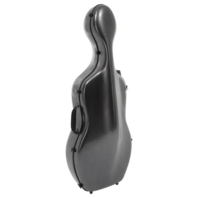 Young HeungABS Molded Cello Case with Wheels in Black Grid - 4/4 Clearance