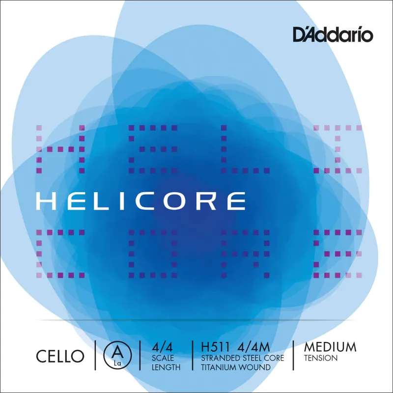 Flash Sale D'Addario OrchestralH511 4/4M - Helicore Cello Single A String, 4/4 Scale, Medium Tension