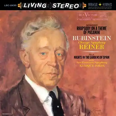 Holiday Sale Rachmaninoff / Falla Rhapsody Theme of Paganini/Nights in the Gardens: RCA